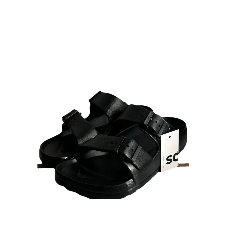 SO Passion Fruit Women's Slide Sandals‎ Black, Size 6